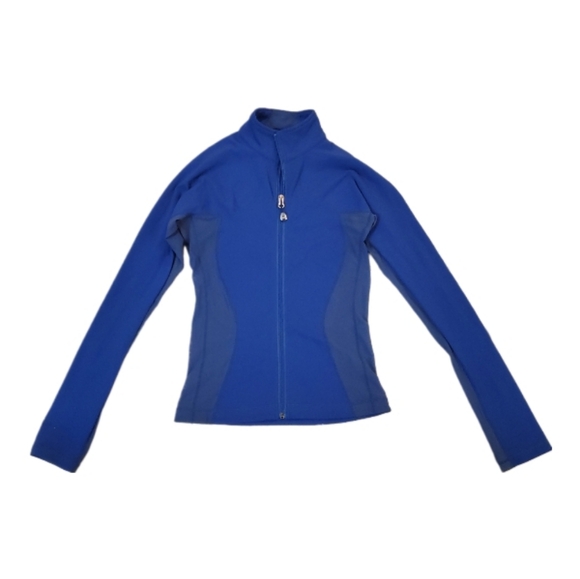 Lululemon Women's Classic Catch Me Air Cobalt Blue Mesh Panel‎ Zip Jacket 4 - Picture 1 of 8
